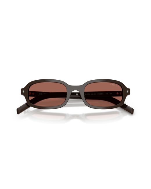 Prada Black Pr D06S 27I20W Sunglasses Acetate Round Normal