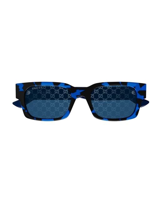 Gucci Black Gg2084S 004 Sunglasses Injected Squared for men