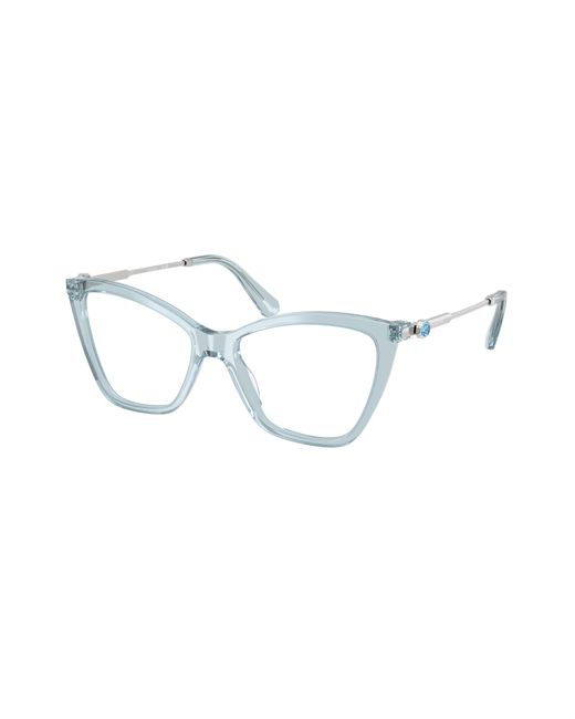 Swarovski Black Sk2051 1065 Optical Frames Acetate Cat Eye Normal