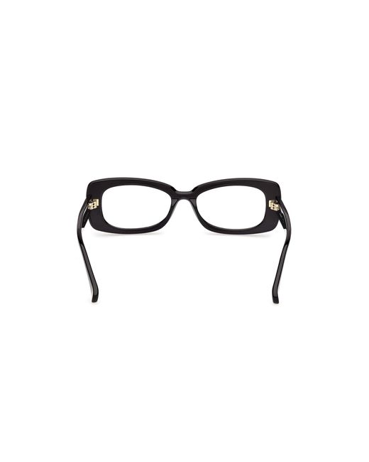 Max Mara Black Mm5233 001 Optical Frames Acetate Squared Normal