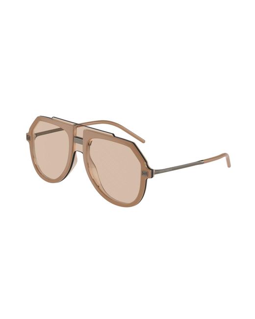 Dolce & Gabbana Natural Dg6195 328493 Sunglasses Injected Pilot Normal for men