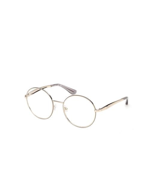 Guess Black Gu50385 20 Optical Frames Metal Round Normal