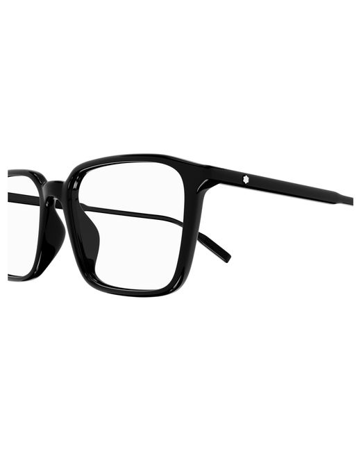 Montblanc Black Mb0293Oa 001 Optical Frames Acetate Squared for men