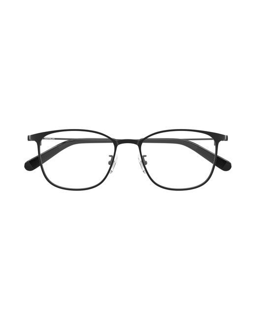 Montblanc Black Mb0463Ol 006 Optical Frames Metal Transparent Squared for men