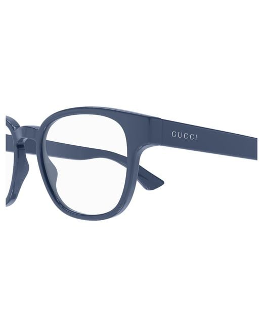 Gucci Black Gg1343O 008 Optical Frames Injected Transparent Round for men