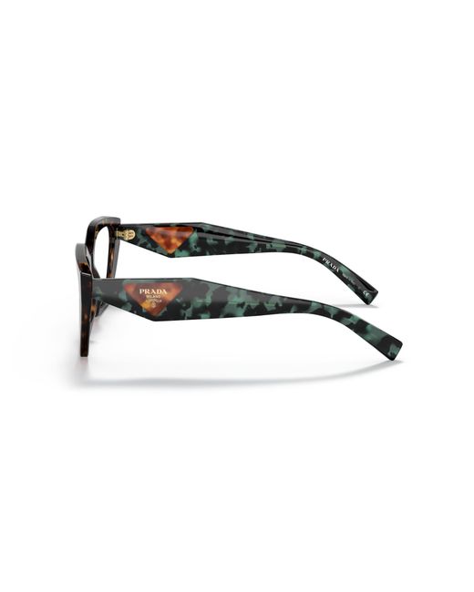 Prada Black Pr 09Yv 2Au1O1 Optical Frames Acetate Geometric Normal