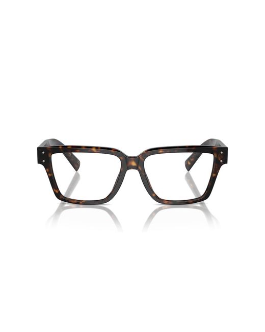 Dolce & Gabbana Black Dg3383 502 Optical Frames Acetate Transparent Squared Normal for men