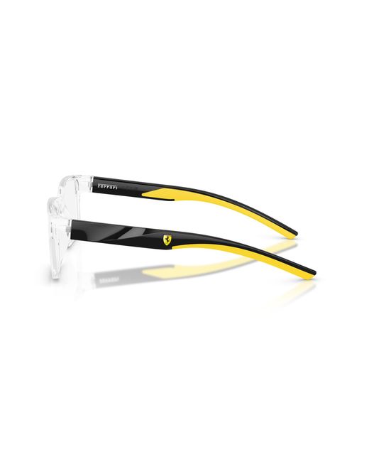 FERRARI SCUDERIA Black Fz8018D 529 Optical Frames Injected Squared Normal for men