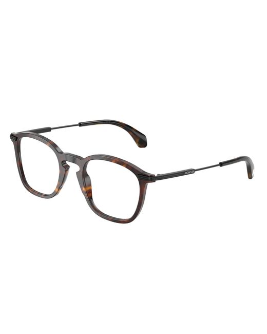 Moncler Black Me2017 3002 Optical Frames Acetate Transparent Geometric Normal