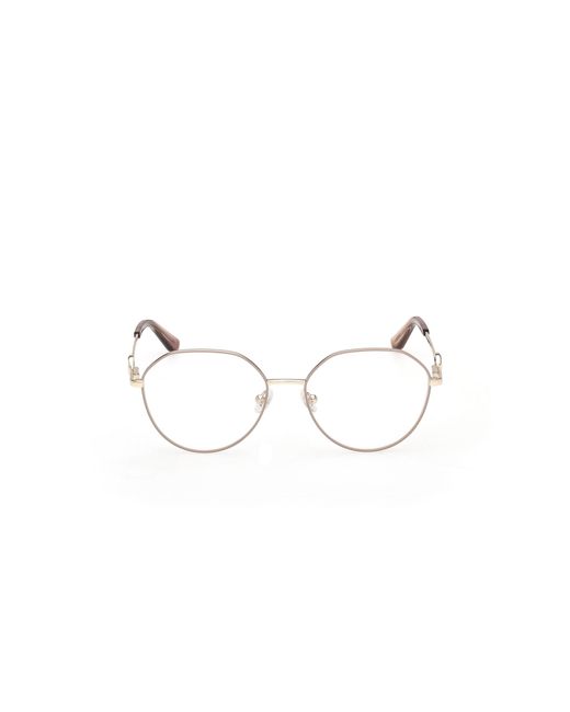 Guess Black Gu50348 059 Optical Frames Metal Round Normal