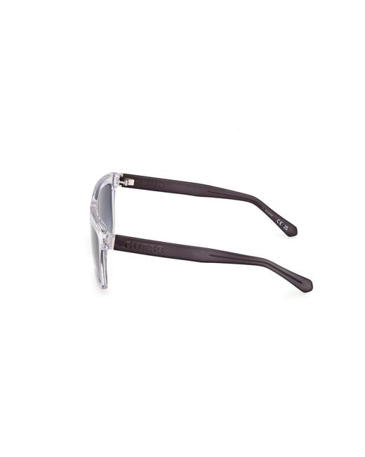 Guess Black Gu00166 26W Sunglasses Injected Squared Normal for men