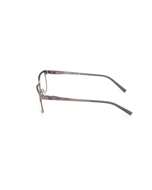 Timberland Black Tb50027 091 Optical Frames Metal Squared Normal for men