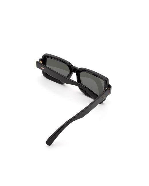 Retrosuperfuture Black Jhj Pilastro Sunglasses Acetate Squared Normal
