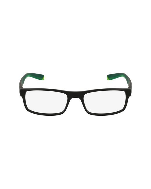 Nike Black 7090 018 Optical Frames Injected Squared Normal Photochromatic for men