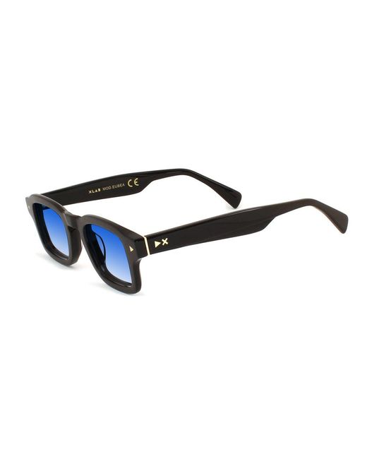 Xlab Black Eubea Sunglasses Acetate Squared Polarized for men