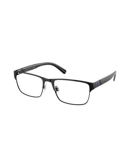 Polo Ralph Lauren Black Ph1175 9223 Optical Frames Metal Squared Normal for men