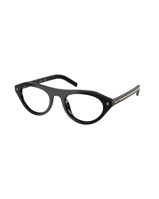 Prada Black Pr B15S 16K60K Sunglasses Acetate Transparent Geometric Normal