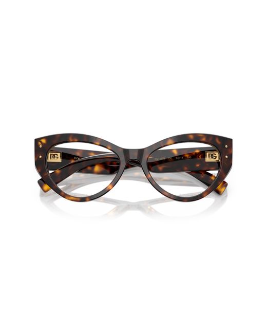Dolce & Gabbana Black Dg3403 502 Optical Frames Acetate Transparent Cat Eye Normal
