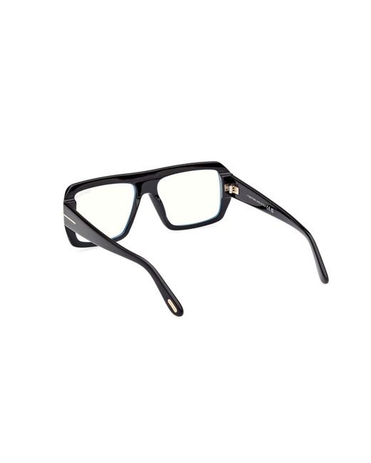 Tom Ford Black Ft5903-B 001 Optical Frames Acetate Squared Normal for men