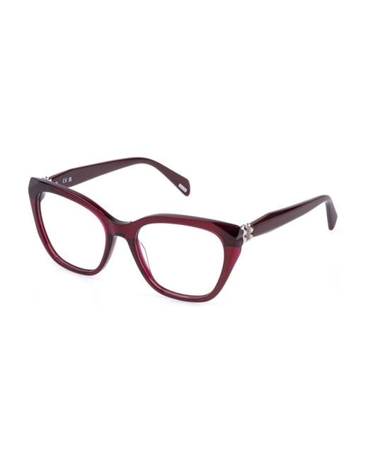 Police Black Vplt01 Enigma 2 0Afd Optical Frames Acetate Butterfly