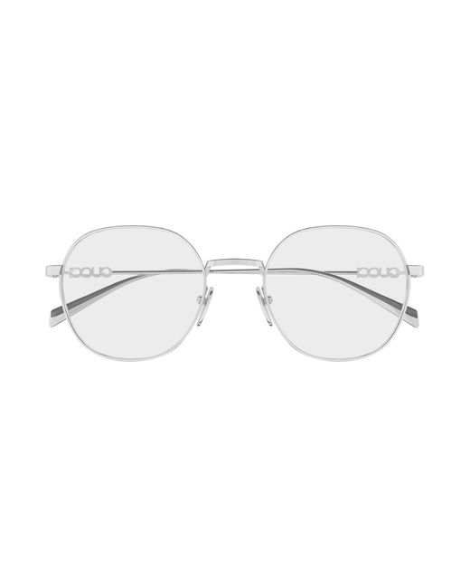 Gucci Black Gg1939O 002 Optical Frames Metal Transparent Round
