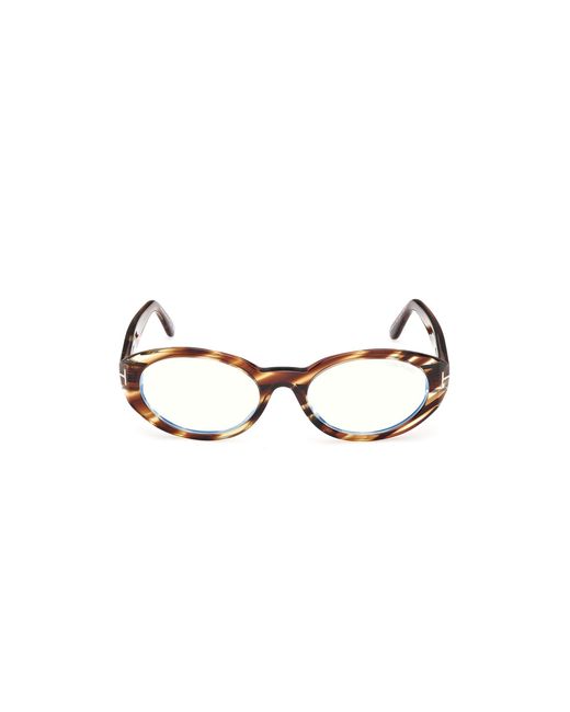 Tom Ford Black Ft6067-B 055 Optical Frames Acetate Round Normal
