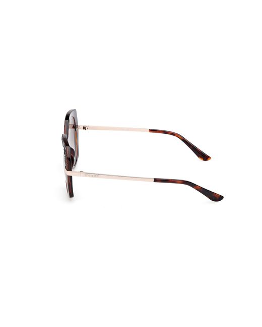 Guess Black Gu00215 52F Sunglasses Injected Round Normal