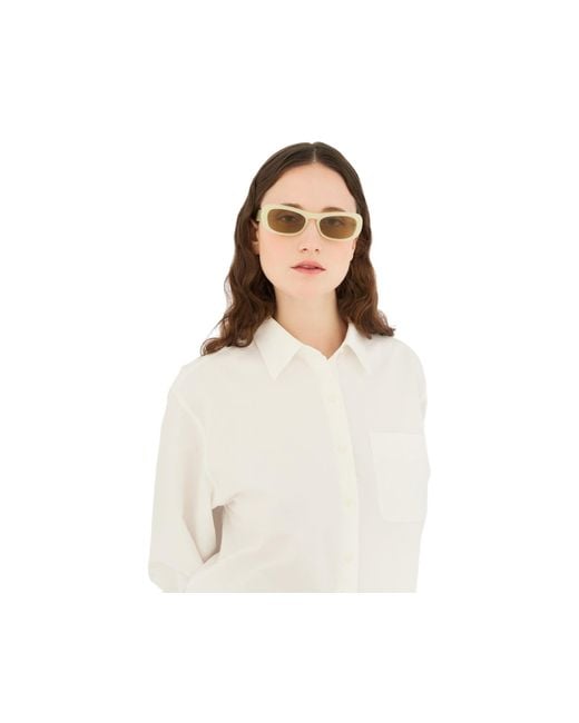 Retrosuperfuture Yellow 6Dm Sugo Canarino Sunglasses Acetate Squared Normal