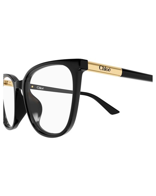 Chloé Black Ch0370Ol 001 Optical Frames Acetate Transparent Cat Eye