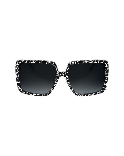 Karl Lagerfeld Black Kl6187S 016 Sunglasses Acetate Squared Normal