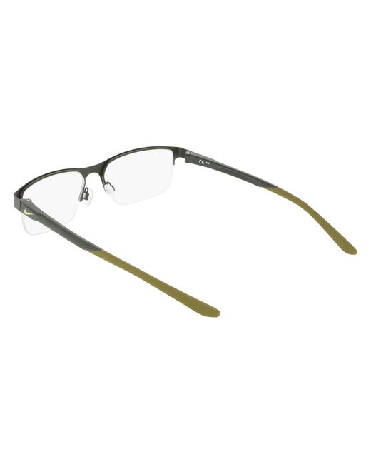 Nike Black 8159 302 Optical Frames Metal Squared Normal for men