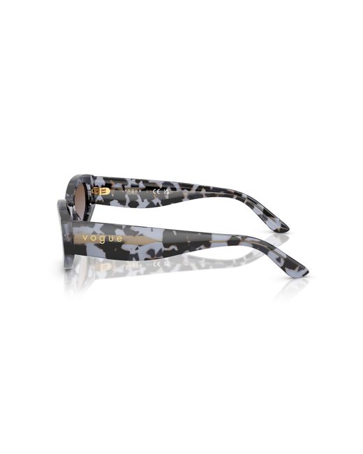 Vogue Eyewear Black Vo5585S 314748 Sunglasses Acetate Geometric Normal Shaded