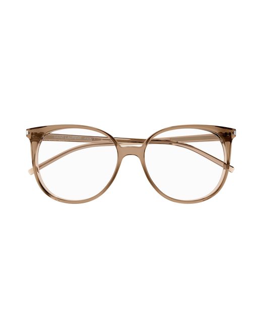 Saint Laurent Black Sl 39 007 Optical Frames Acetate Transparent Round