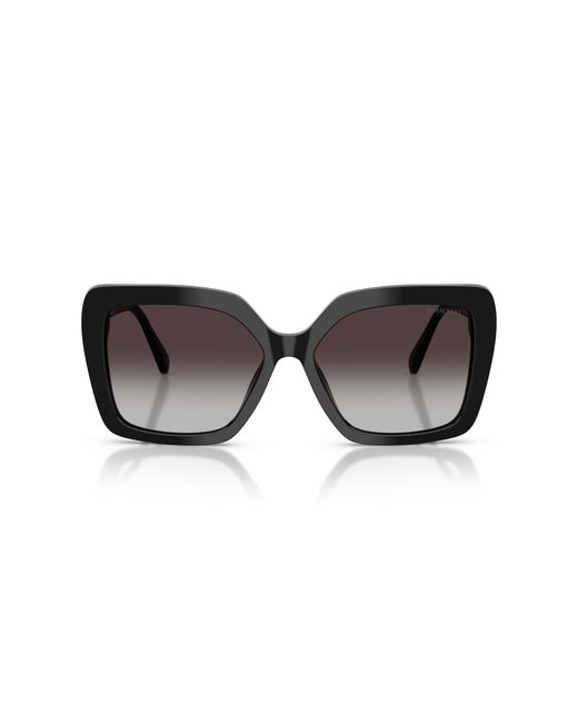 Swarovski Black Sk6049 10018G Sunglasses Acetate Butterfly Normal Nuanced