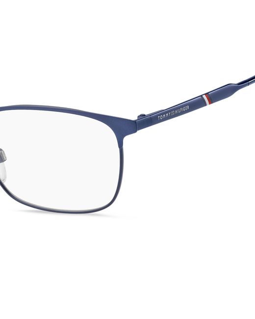 Tommy Hilfiger Black Th 1643 Pjp Optical Frames Metal Squared for men