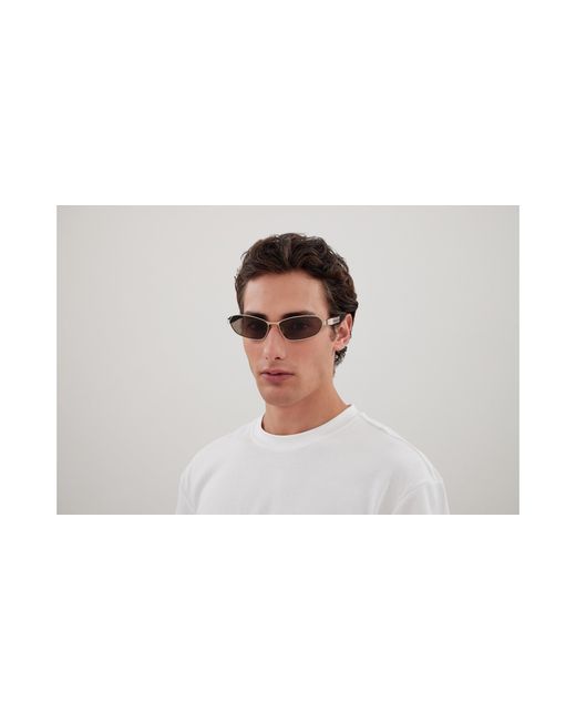 Balenciaga Black Bb0355S 002 Sunglasses Metal Squared