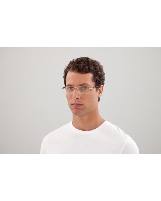 Gucci Black Gg1221O 002 Optical Frames Metal Squared for men