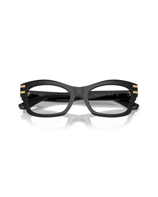 Dolce & Gabbana Black Dg3420 501 Optical Frames Acetate Transparent Butterfly Normal