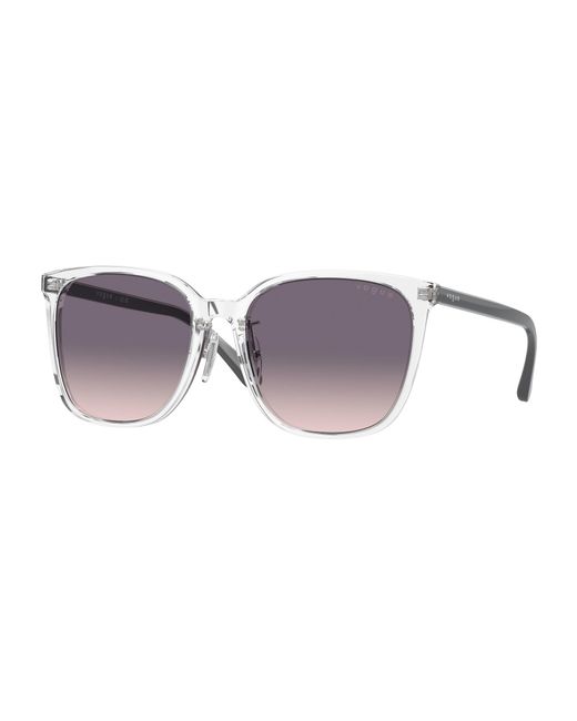 Vogue Eyewear Black Vo5537Sd W74536 Sunglasses Acetate Squared Normal Shaded