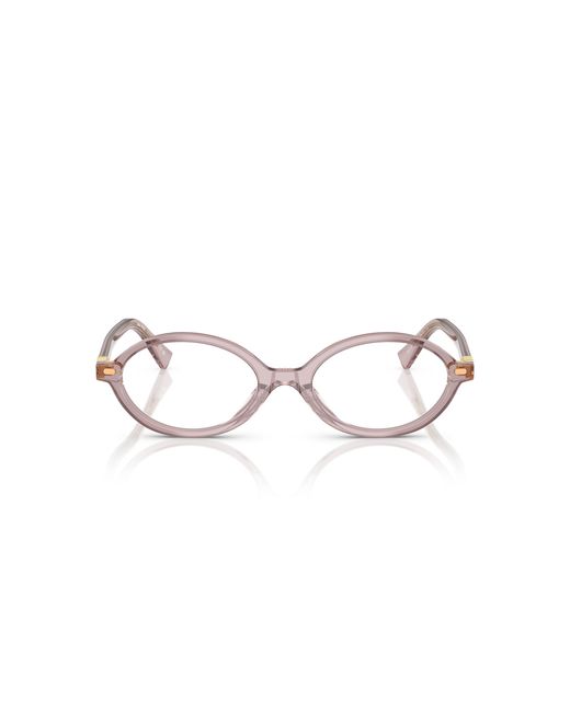 Miu Miu Black Mu 01Xv 12W1O1 Optical Frames Acetate Round Normal