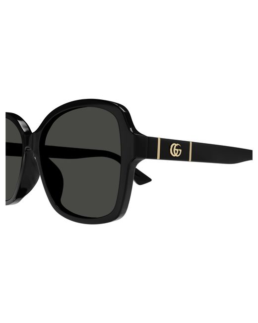Gucci Black Gg0765Sa 005 Sunglasses Injected Squared