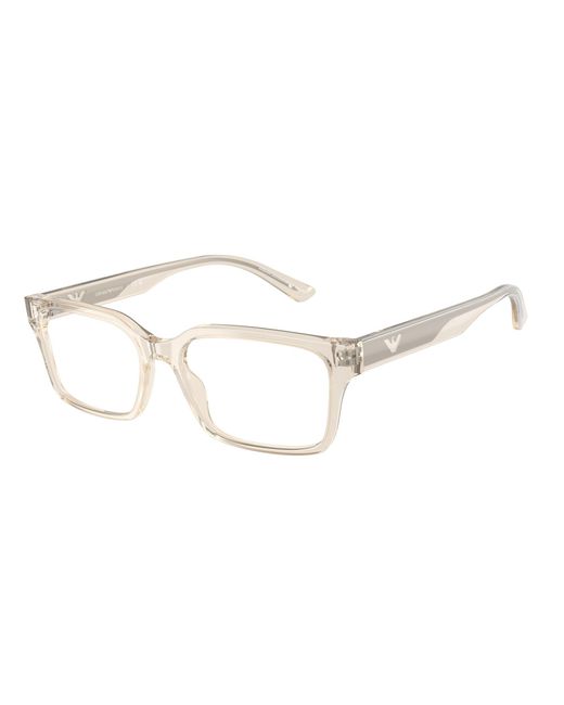 Emporio Armani Black Ea3244 6179 Optical Frames Acetate Squared Normal for men