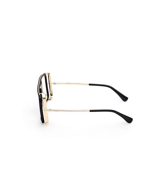 Max Mara Black Mm5172-B 001 Optical Frames Acetate Pilot Normal
