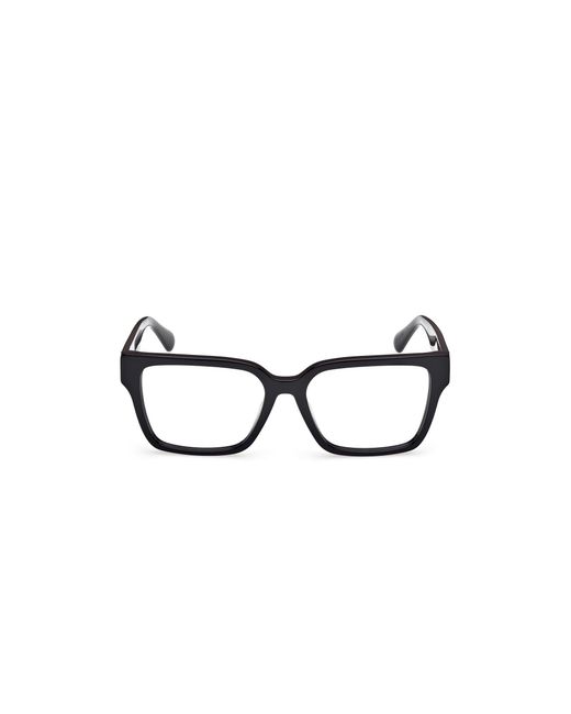 MAX&Co. Black Mo5179 001 Optical Frames Acetate Squared Normal