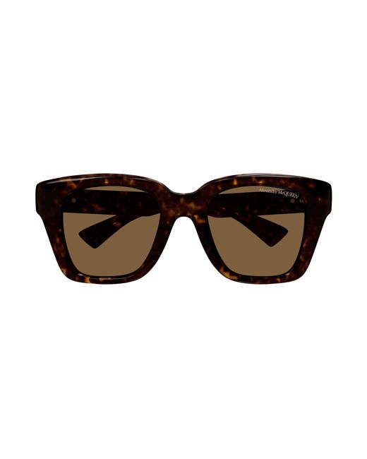 McQueen Black Am0432Sa 005 Sunglasses Acetate Squared for men