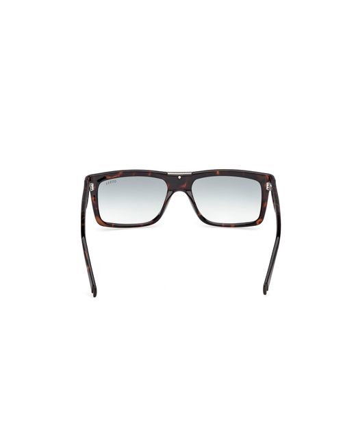 Guess Black Gu00274 52P Sunglasses Injected Squared Normal for men