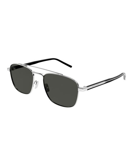 Saint Laurent Black Sl 665 002 Sunglasses Metal Pilot