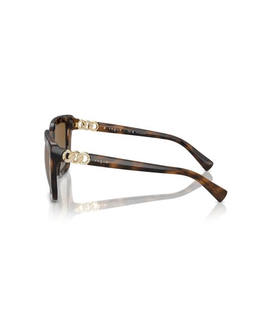 Vogue Eyewear Black Vo5575Sb 2386T5 Sunglasses Nylon Butterfly Polarized Shaded