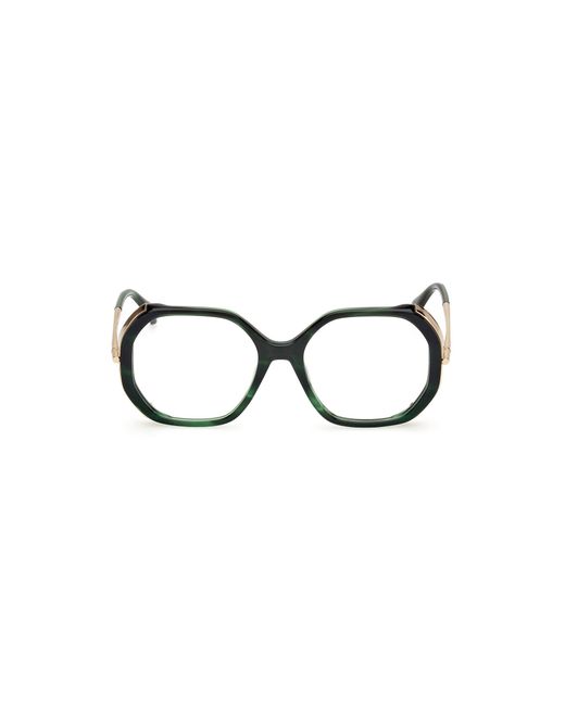 Max Mara Black Mm5138 001 Optical Frames Acetate Round Normal