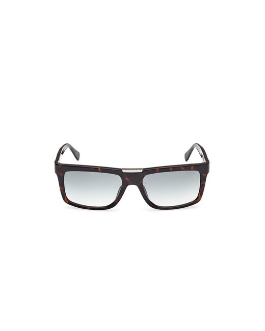 Guess Black Gu00274 52P Sunglasses Injected Squared Normal for men